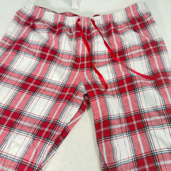 Croft & Barrow 2 pc Flannel Pajamas Woman XXL Button Top Drawstring Elas Waist - Picture 4 of 16